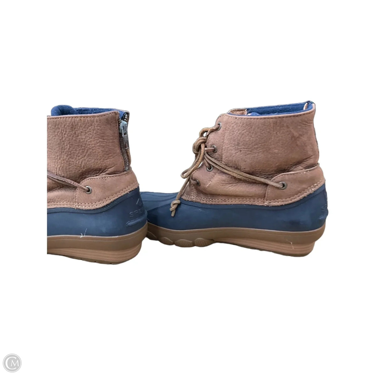 Boots Rain By Sperry In Blue & Brown, Size: 9.5