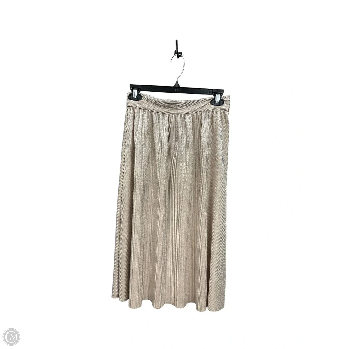 Skirt Midi By Who What Wear In Gold, Size: Xs
