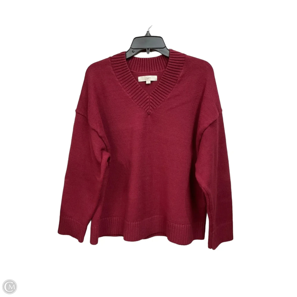 Sweater By Loft In Maroon, Size: L