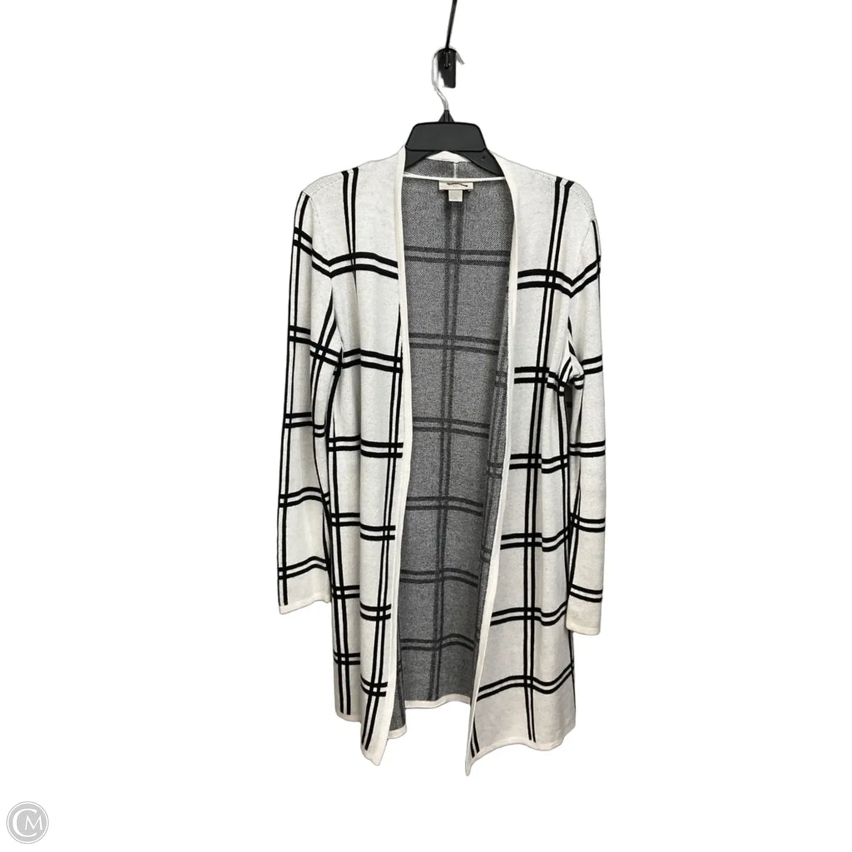 Cardigan By Loft In Plaid Pattern, Size: M