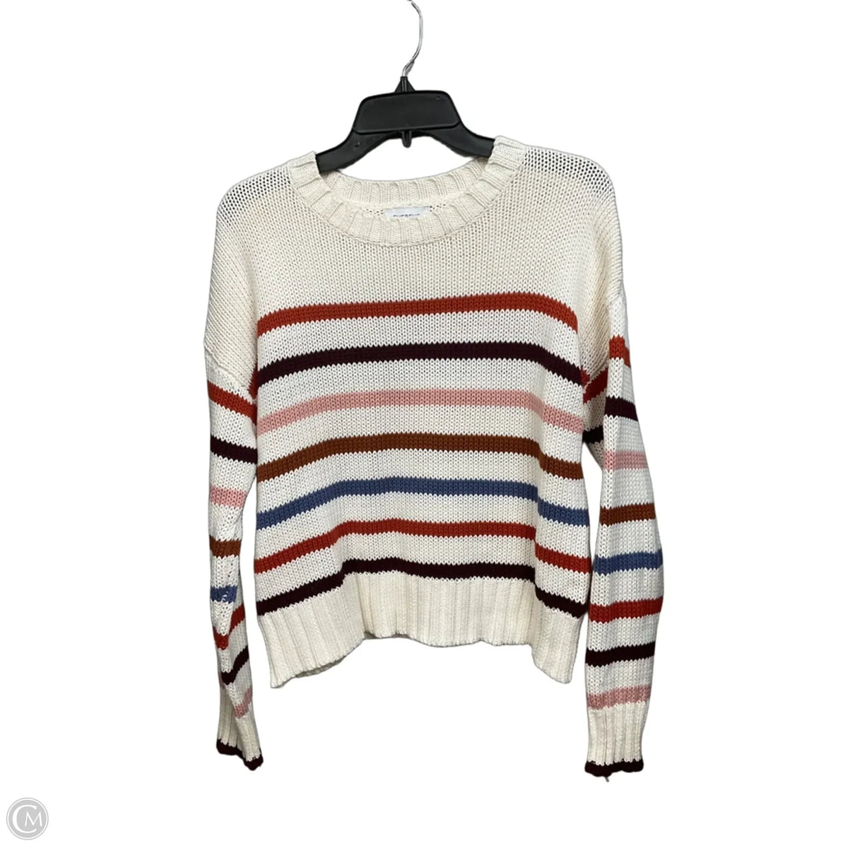 Sweater By Evereve In Striped Pattern, Size: S