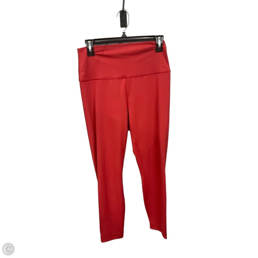 Athletic Leggings By Yogalicious In Red, Size: L