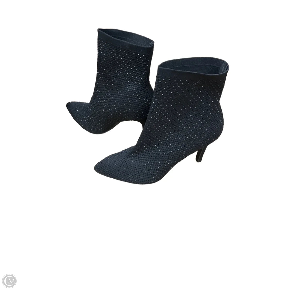Boots Ankle Heels By Mia In Black, Size: 8