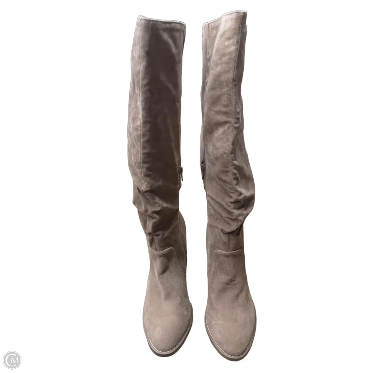 Boots Knee Heels By Universal Thread In Tan, Size: 9.5