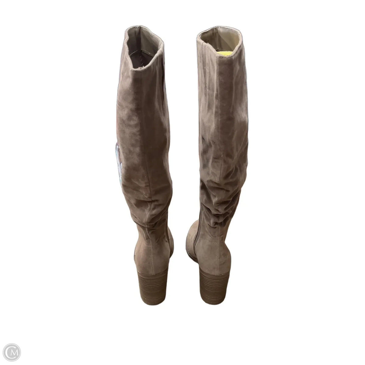 Boots Knee Heels By Universal Thread In Tan, Size: 9.5