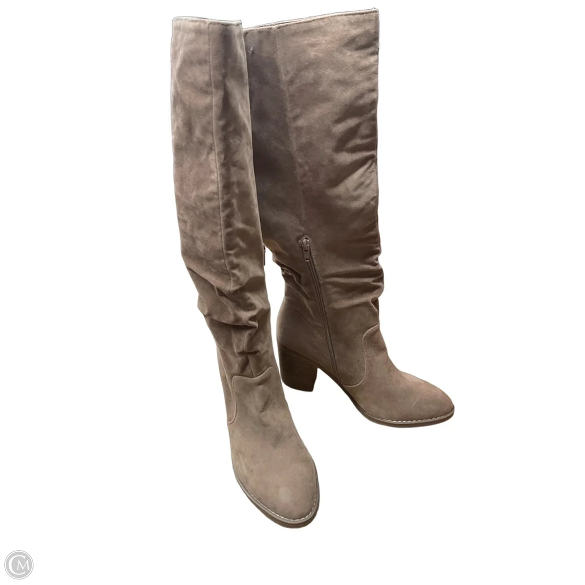 Boots Knee Heels By Universal Thread In Tan, Size: 9.5