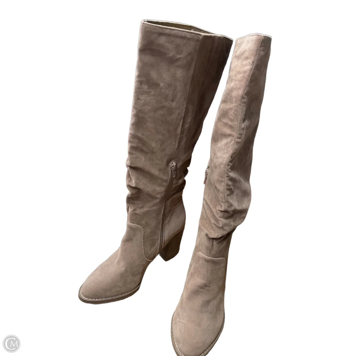 Boots Knee Heels By Universal Thread In Tan, Size: 9.5
