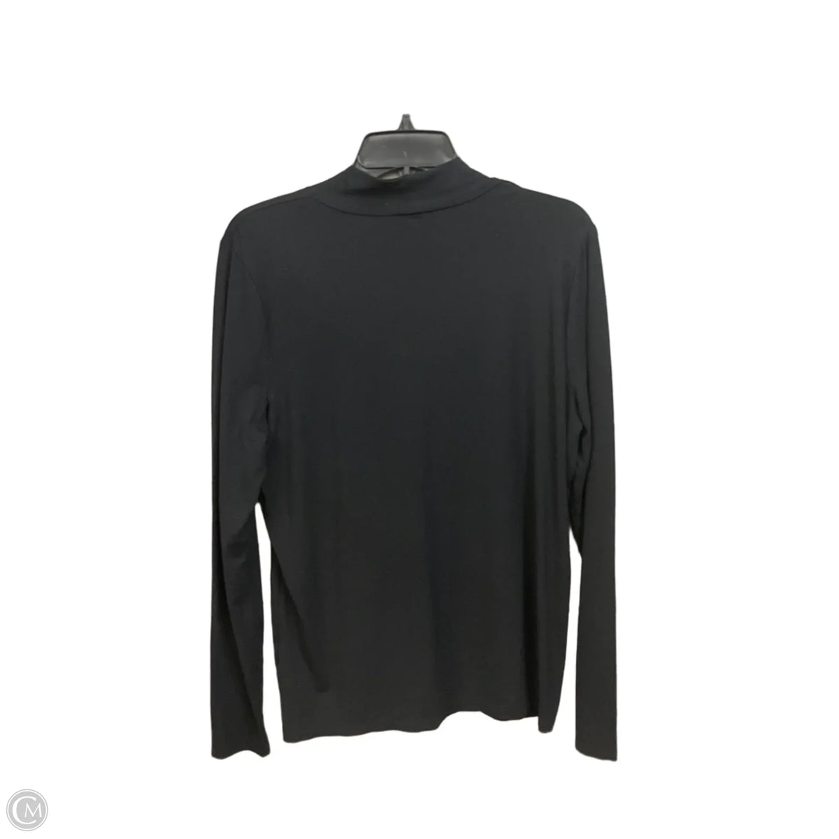 Top Long Sleeve Basic By Talbots In Black, Size: L