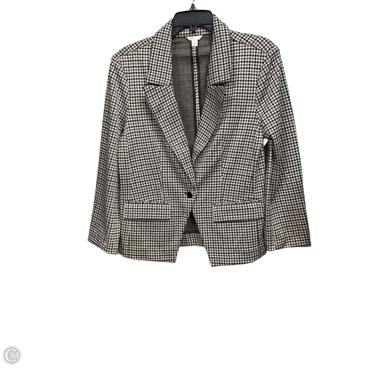 Blazer By Cato In Plaid Pattern, Size: L