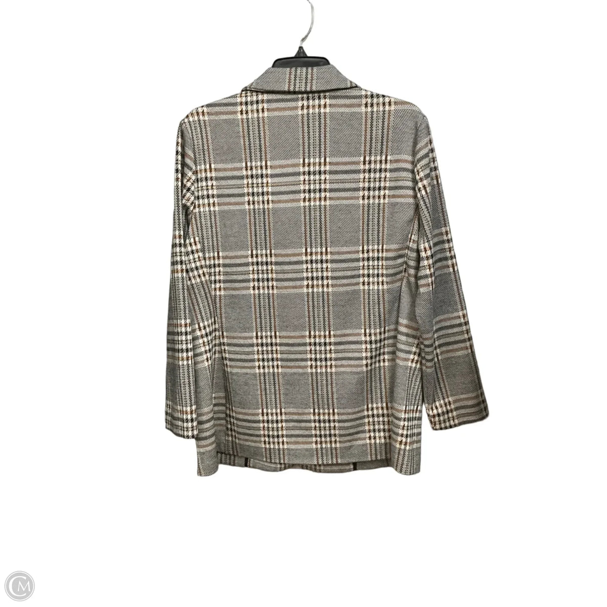 Blazer By Cato In Plaid Pattern, Size: L