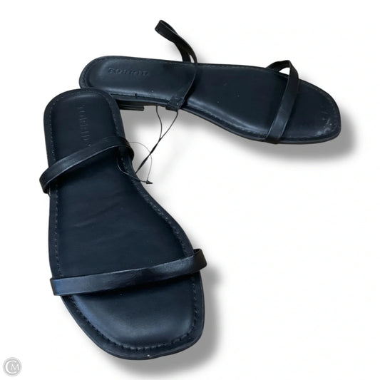 Sandals Flats By Torrid In Black, Size: 8