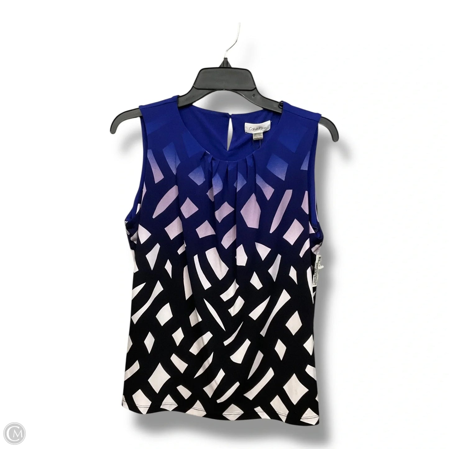 Top Sleeveless By Calvin Klein In Multi-colored, Size: Lp