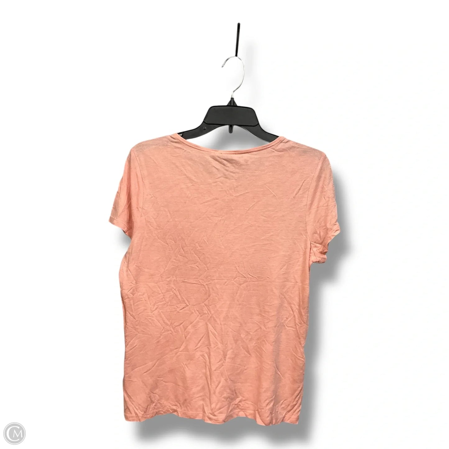 Top Short Sleeve By Talbots In Coral, Size: Mp