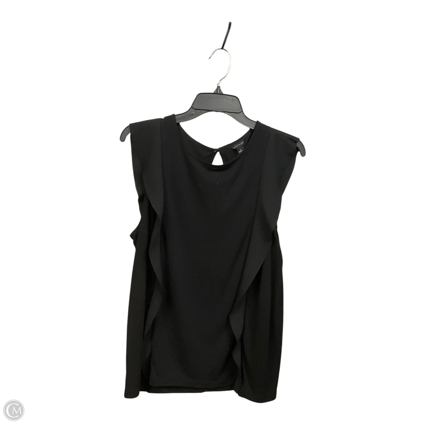 Top Sleeveless By Ann Taylor In Black, Size: L