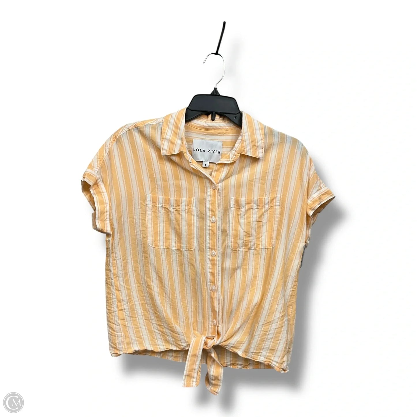 Top Short Sleeve By Clothes Mentor In Striped Pattern, Size: S