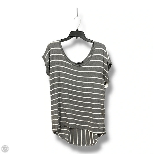 Top Short Sleeve Basic By Cable And Gauge In Striped Pattern, Size: L