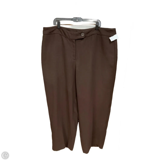 Pants Dress By Evan-picone In Brown, Size: 22