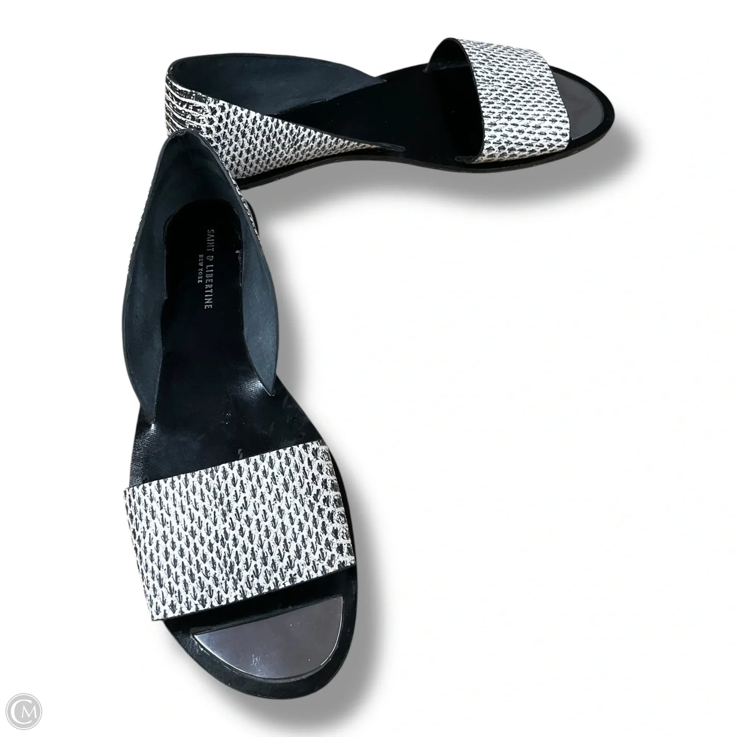 Sandals Flats By Cmc In Black, Size: 10