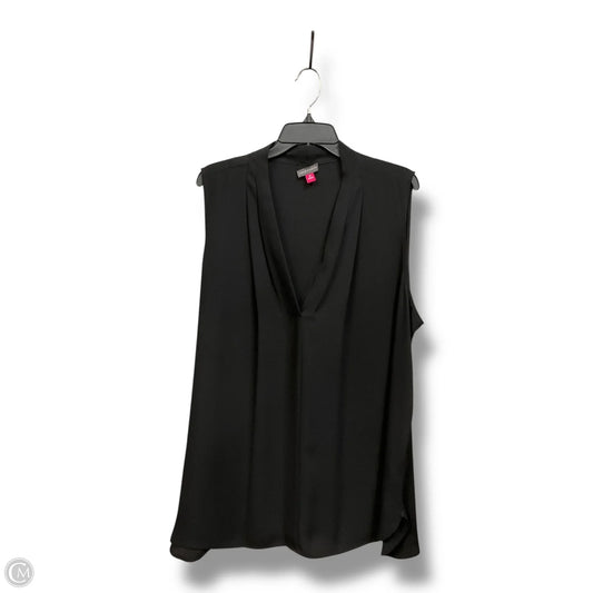 Blouse Sleeveless By Vince Camuto In Black, Size: 3x