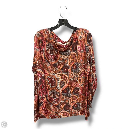 Tunic Long Sleeve By Soft Surroundings In Multi-colored, Size: Xl