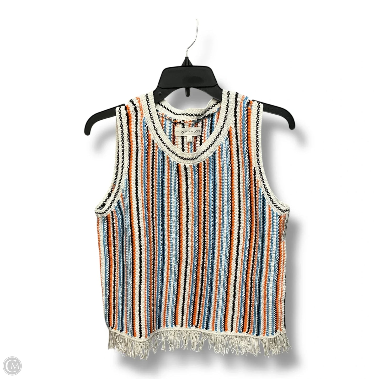 Top Sleeveless By Lou And Grey In Striped Pattern, Size: M
