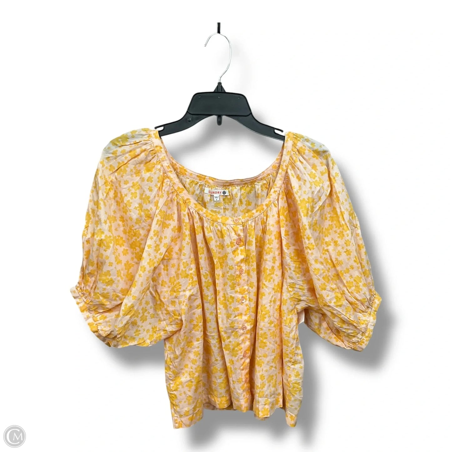 Top Short Sleeve By Sundry In Floral Print, Size: S