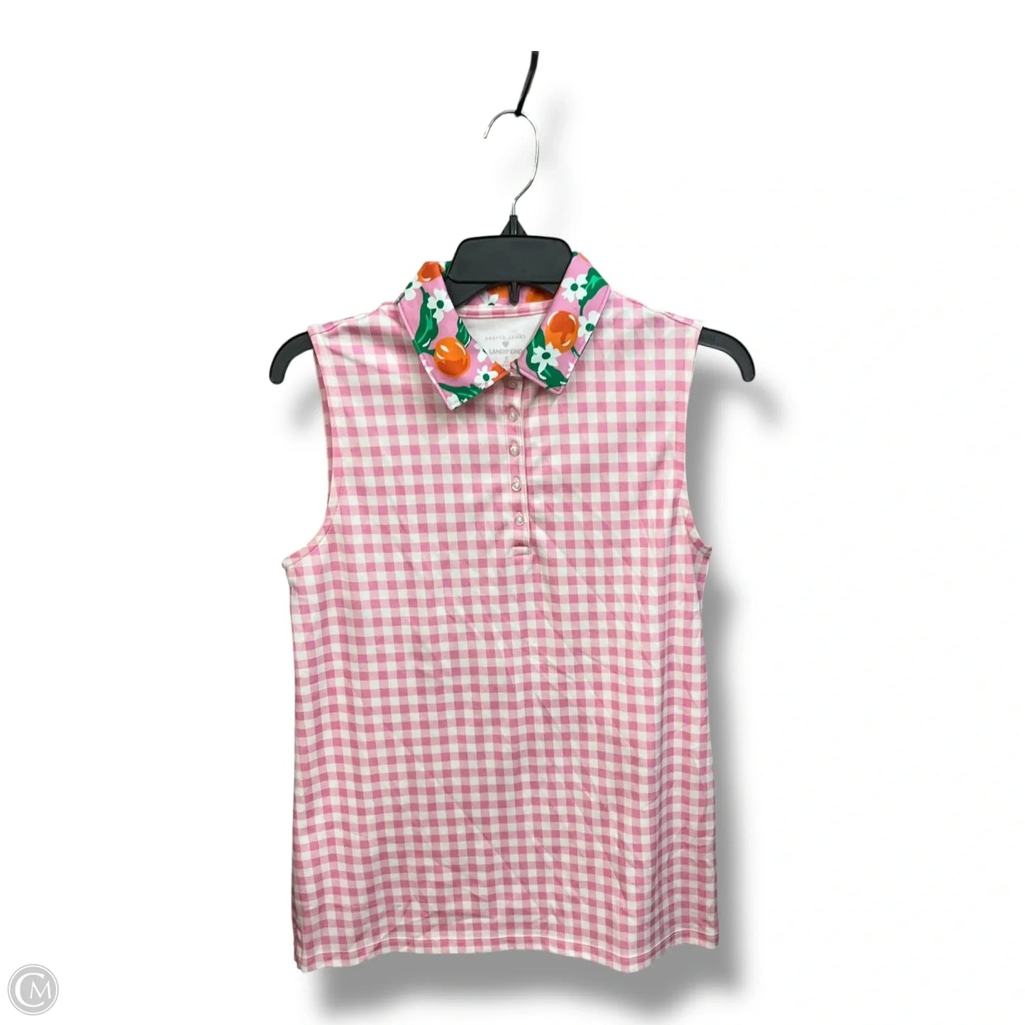 Top Sleeveless By Draper James In Plaid Pattern, Size: S