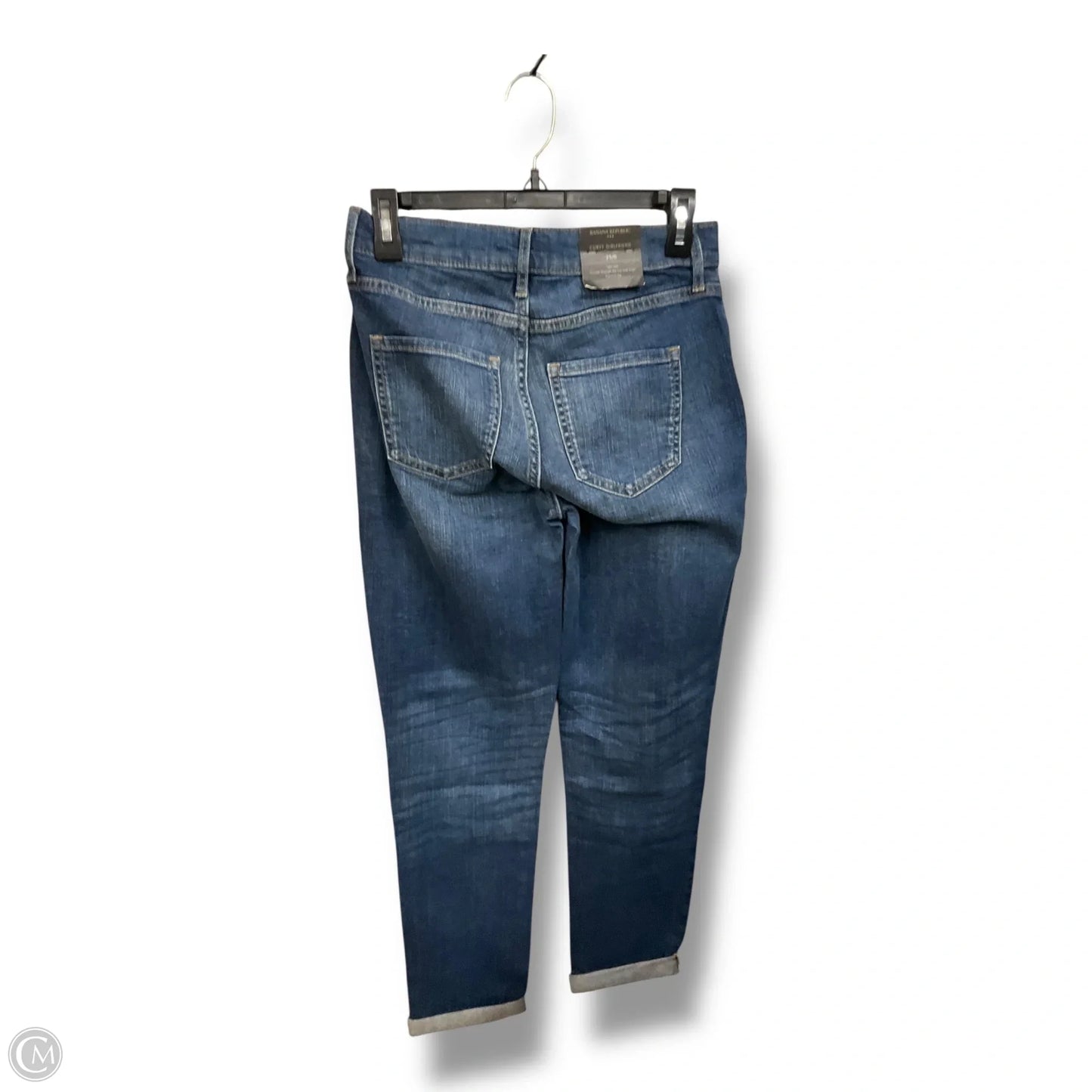 Jeans Boyfriend By Banana Republic In Blue Denim, Size: 0