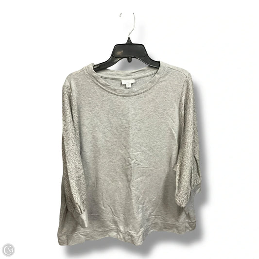 Sweatshirt Crewneck By J. Jill In Grey, Size: Xl