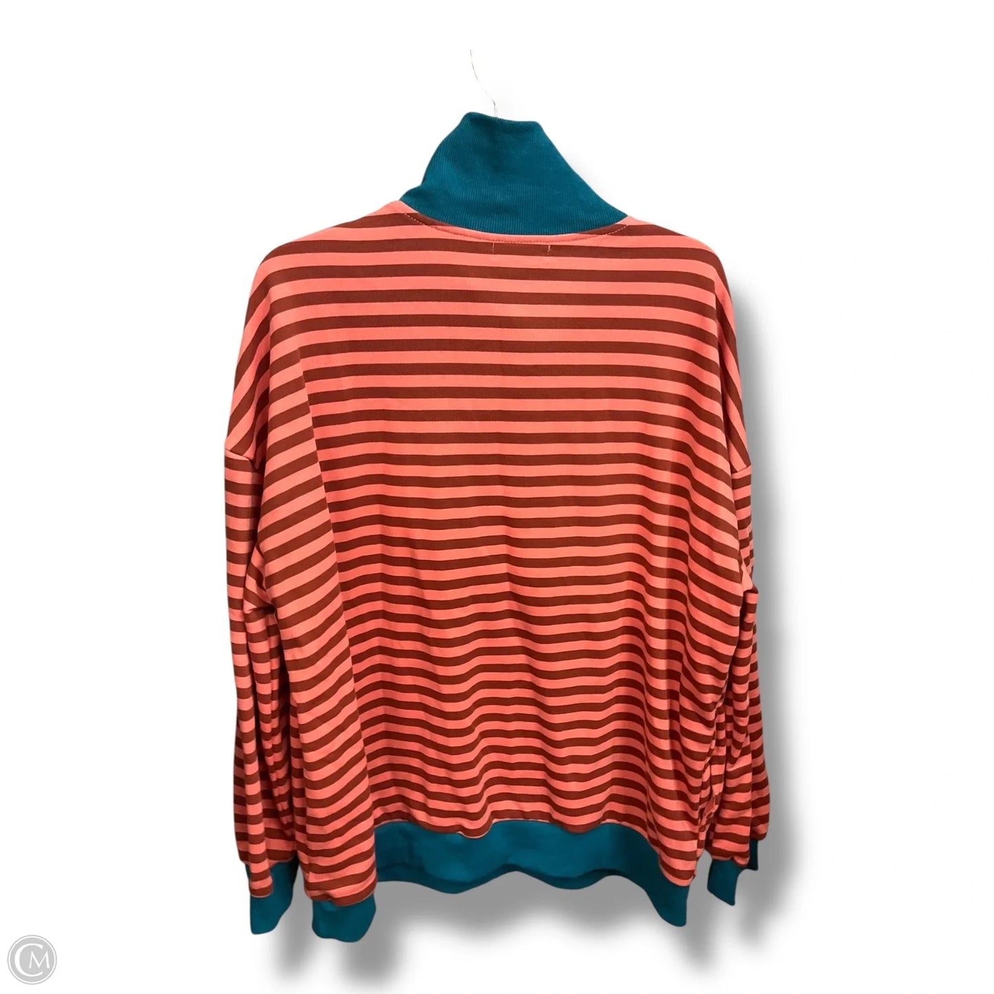Sweatshirt Collar By Clothes Mentor In Striped Pattern, Size: Xl