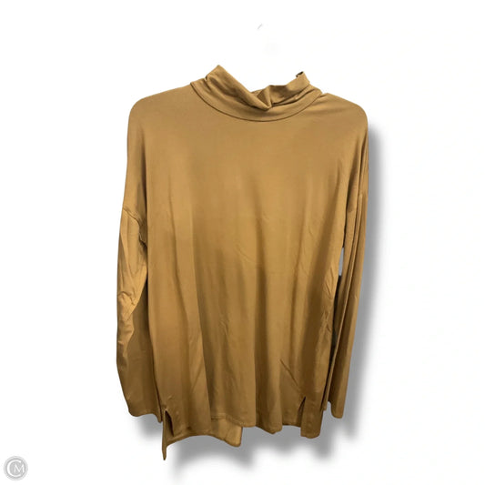 Top Long Sleeve Basic By J. Jill In Tan, Size: L