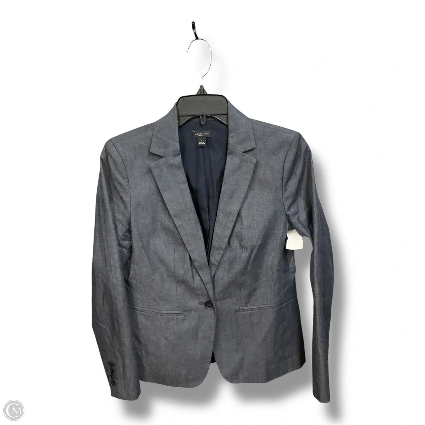 Blazer By Ann Taylor In Blue, Size: Xs