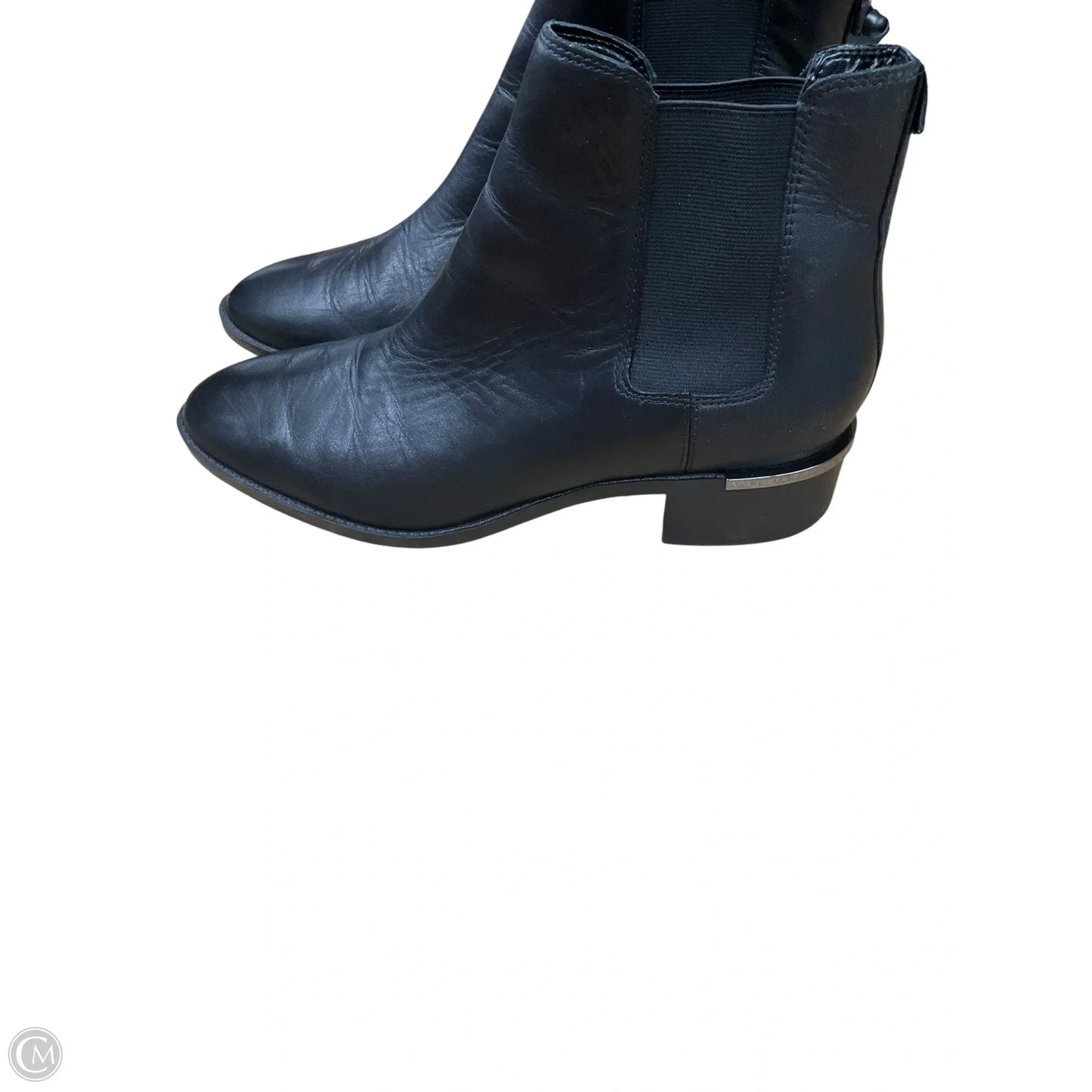 Boots Ankle Flats By Calvin Klein In Black, Size: 9.5