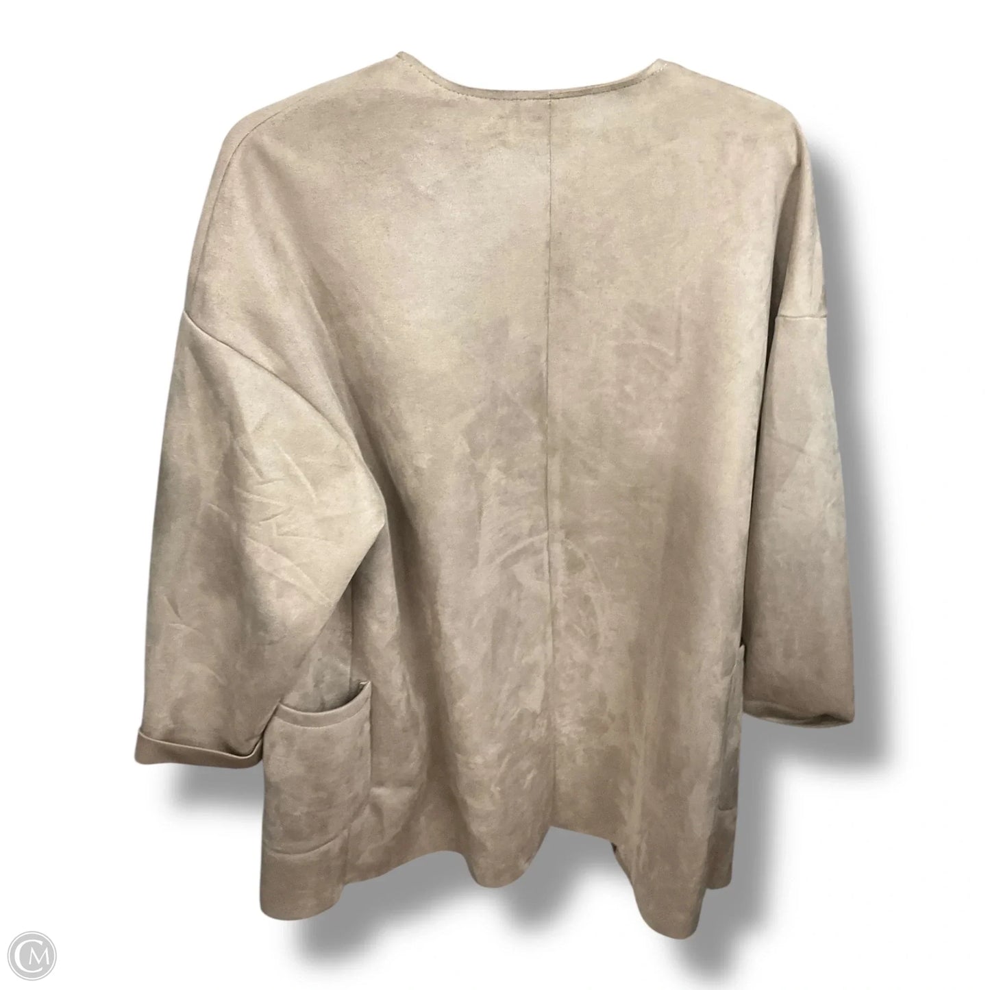 Jacket Other By Joan Vass In Tan, Size: L
