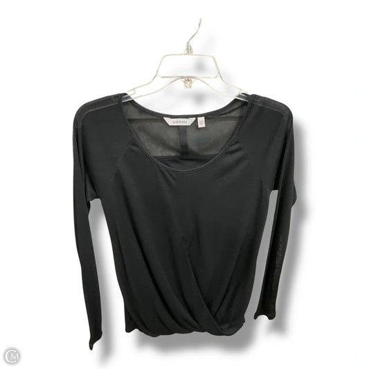 Athletic Top Long Sleeve Crewneck By Athleta In Black, Size: Xxs