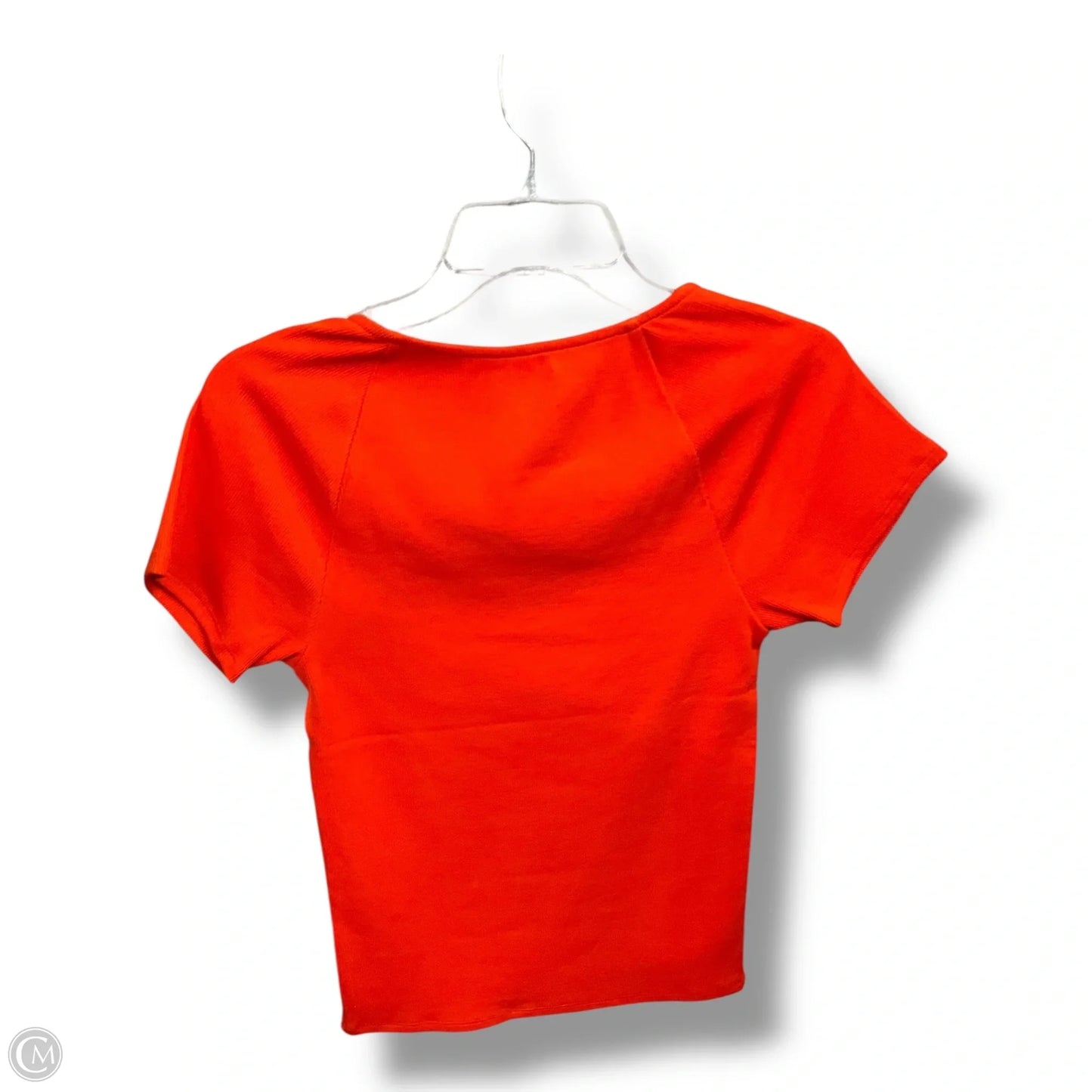 Top Short Sleeve Basic By Loft In Orange, Size: S