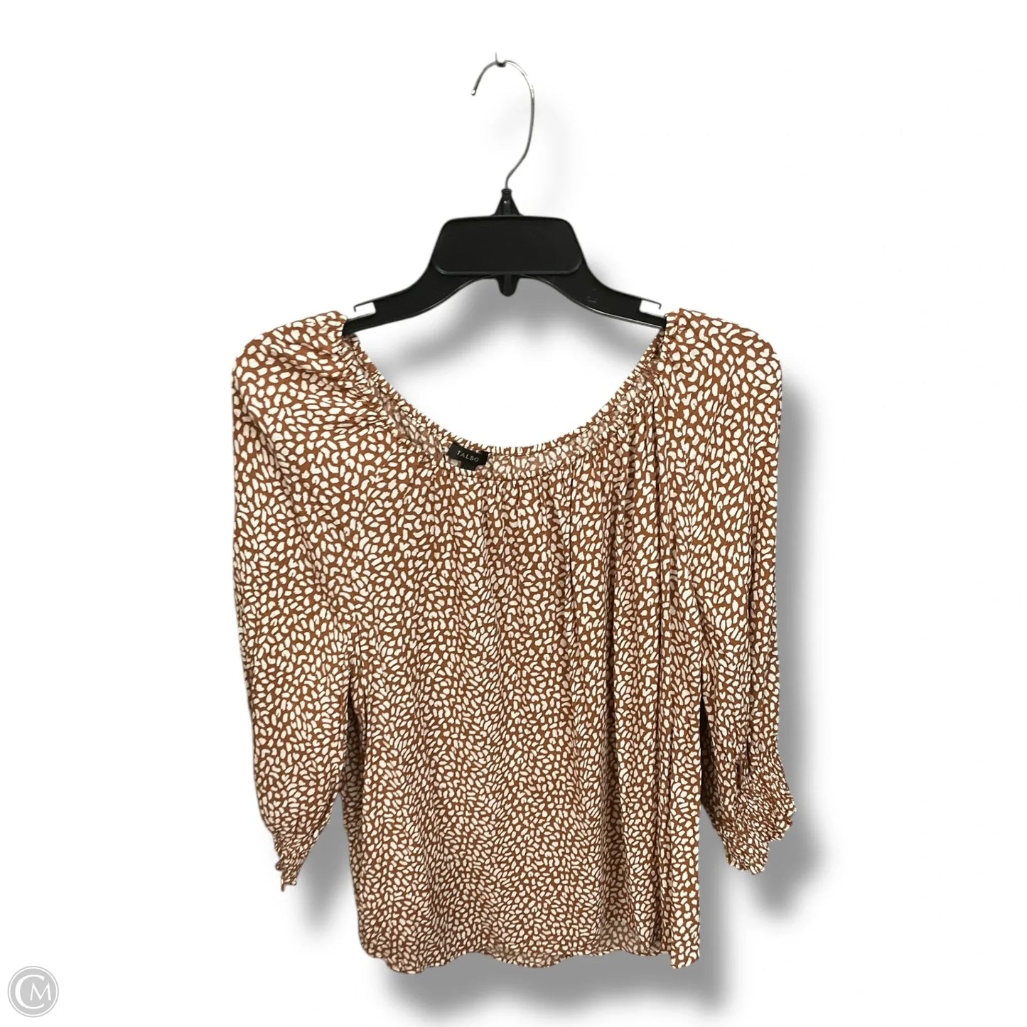 Top Long Sleeve By Talbots In Animal Print, Size: Xl