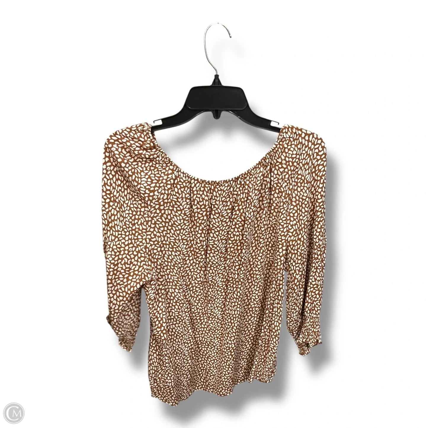 Top Long Sleeve By Talbots In Animal Print, Size: Xl