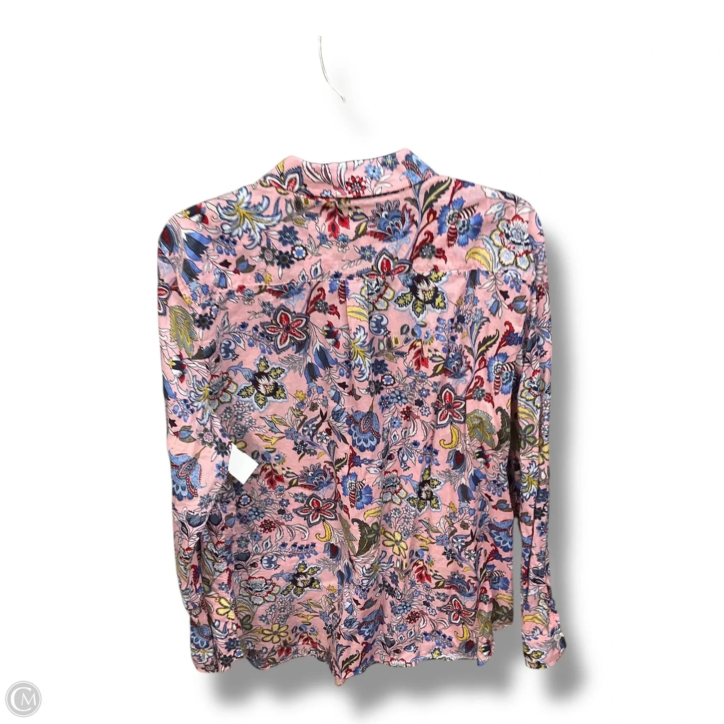 Blouse Long Sleeve By Talbots In Floral Print, Size: Xl