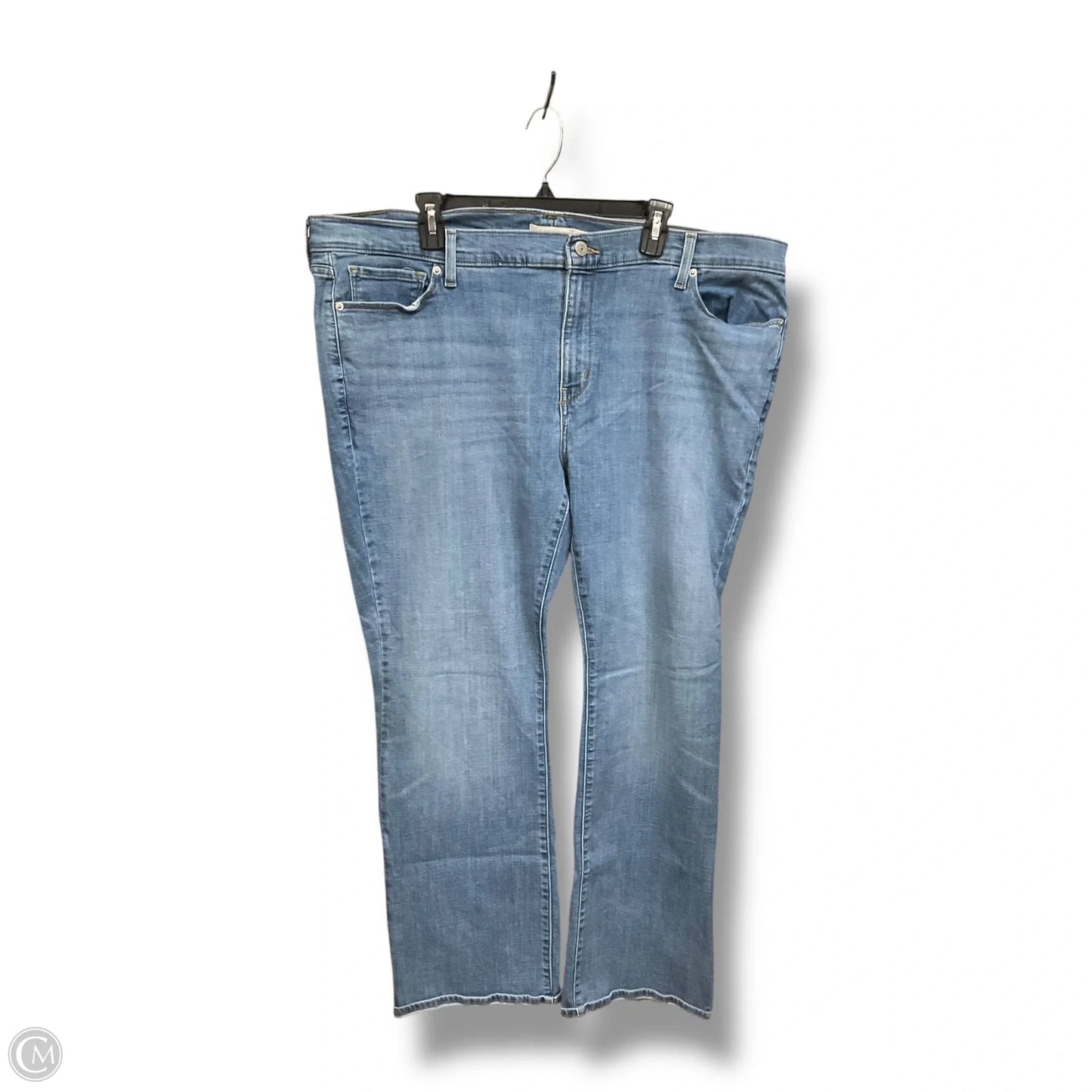 Jeans Boot Cut By Levis In Blue Denim, Size: 24