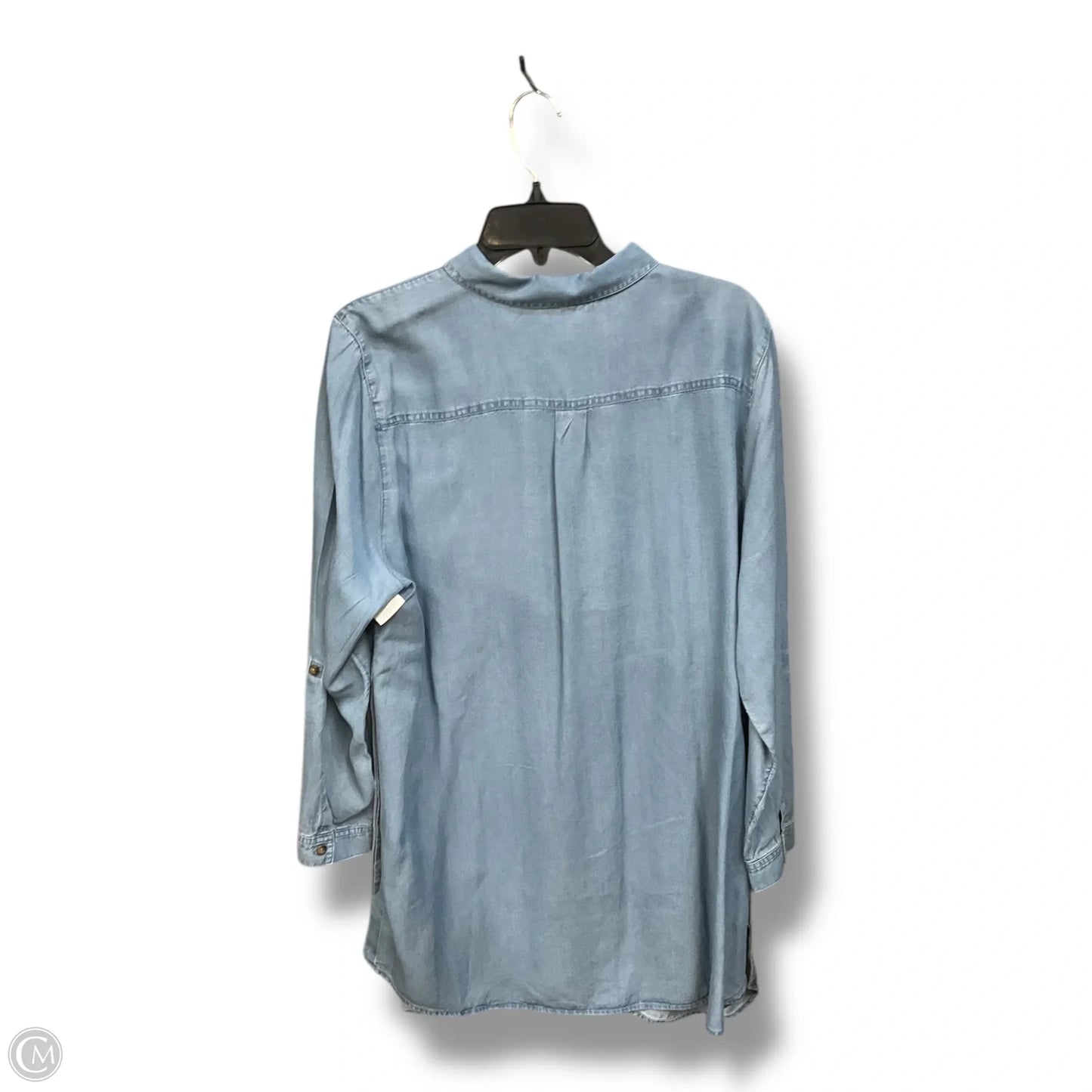 Tunic Long Sleeve By J. Jill In Blue Denim, Size: Xlp
