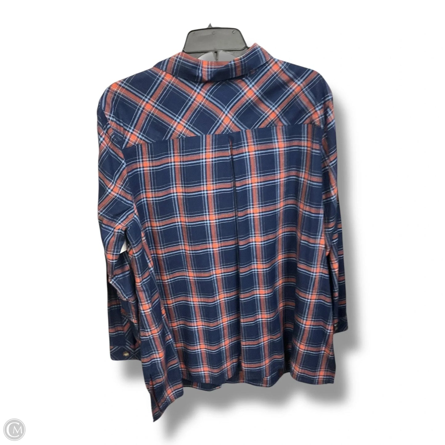 Blouse Long Sleeve By J. Jill In Plaid Pattern, Size: Xlp