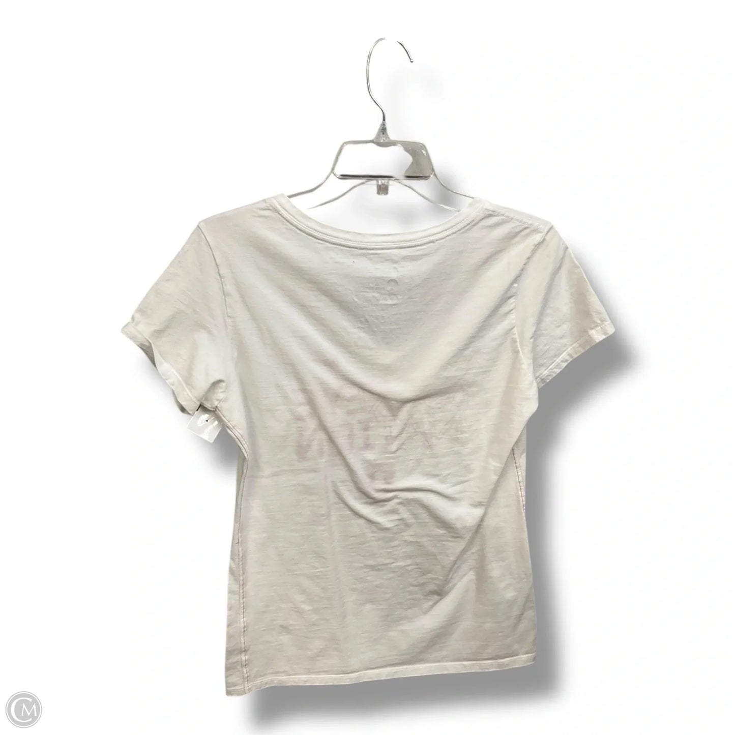 Athletic Top Short Sleeve By Nike Apparel In White, Size: L