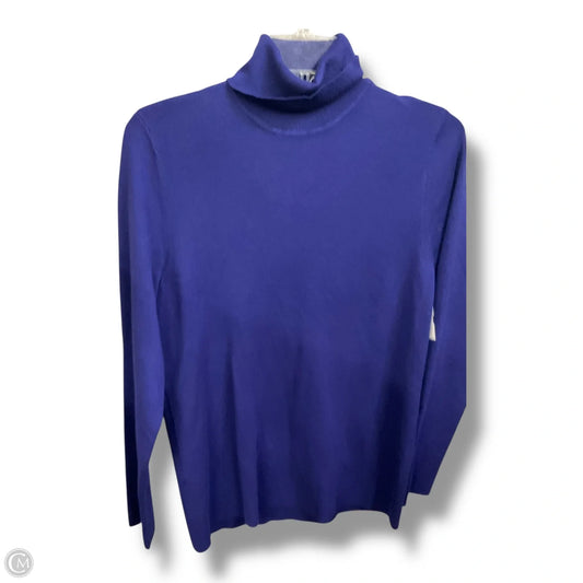 Top Long Sleeve By Chicos In Blue, Size: L