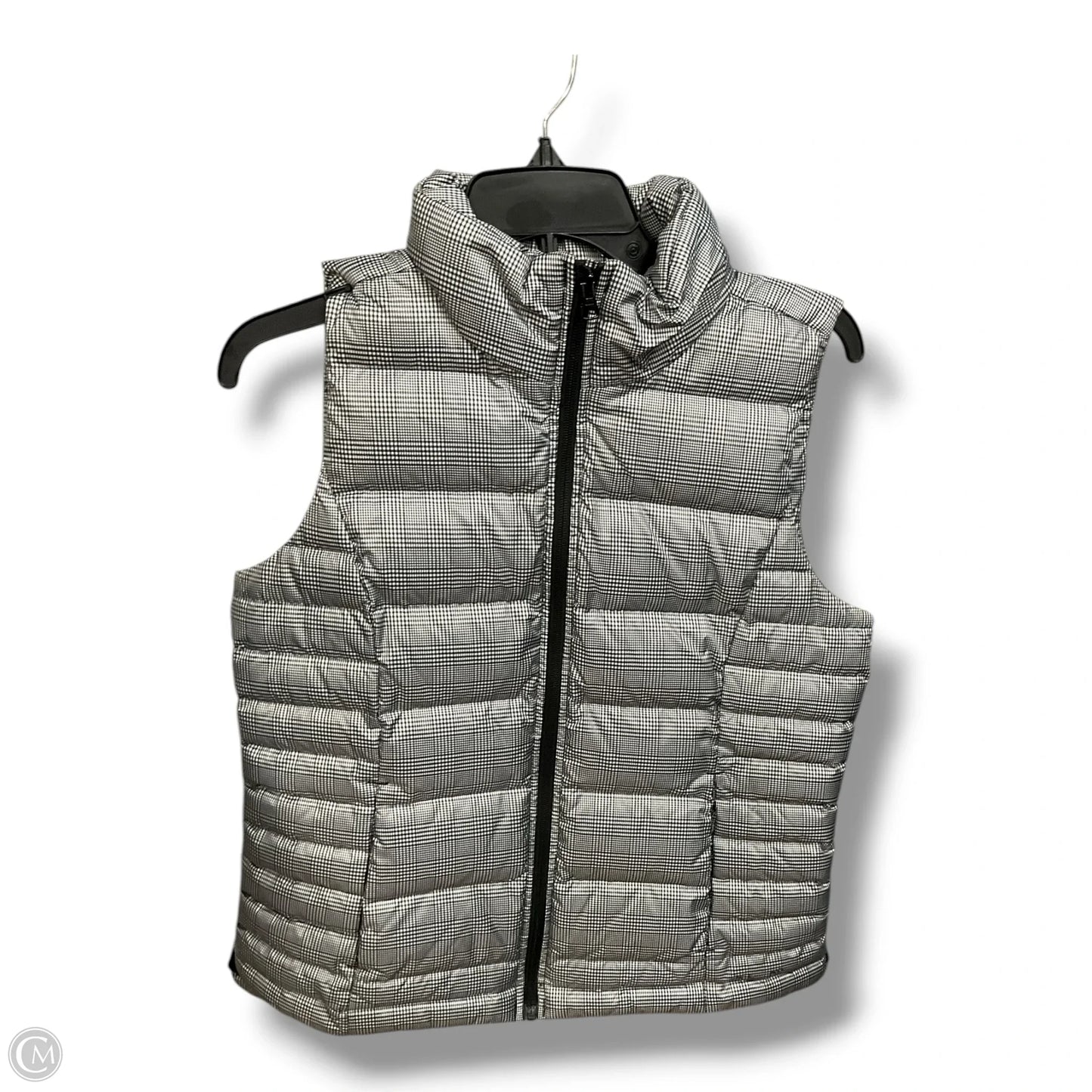 Vest Puffer & Quilted By Lands End In Plaid Pattern, Size: S
