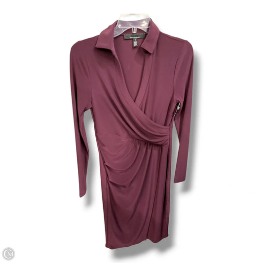 Dress Casual Short By White House Black Market In Maroon, Size: Xs