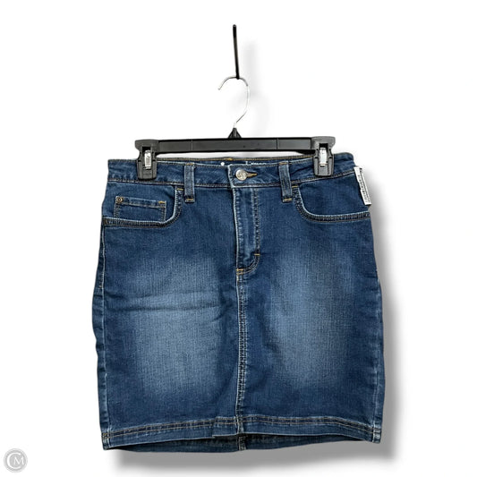 Skirt Mini & Short By Lee In Blue Denim, Size: 8