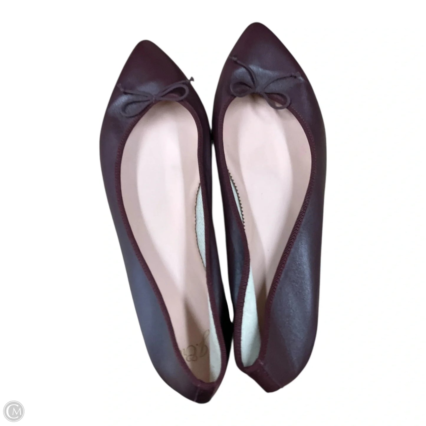 Shoes Flats By J. Crew In Maroon, Size: 9.5