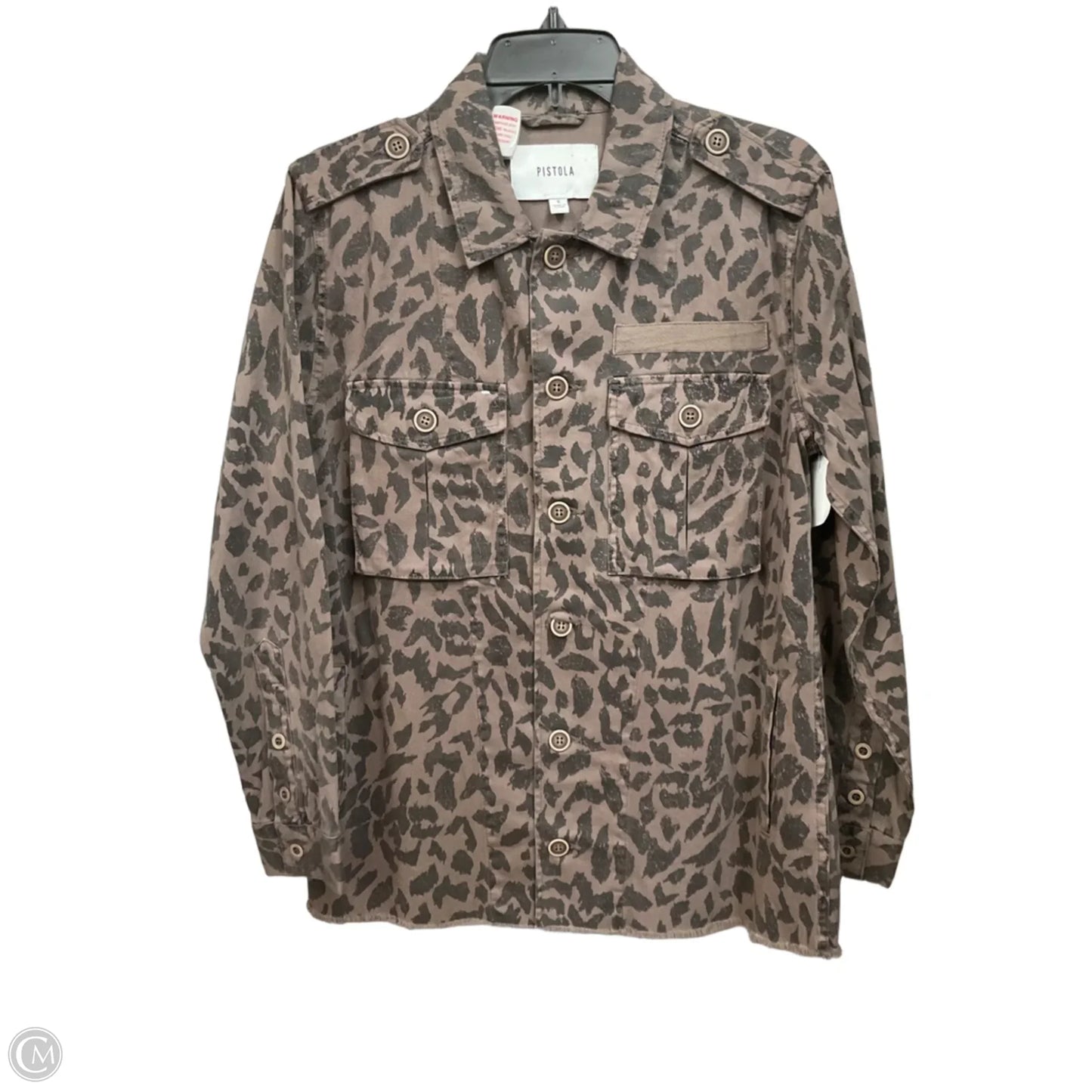 Jacket Denim By Pistola In Animal Print, Size: S