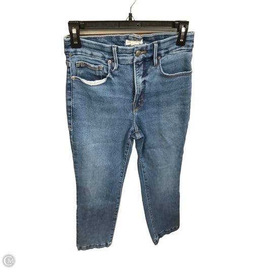 Jeans Skinny By Good American In Blue Denim, Size: 4